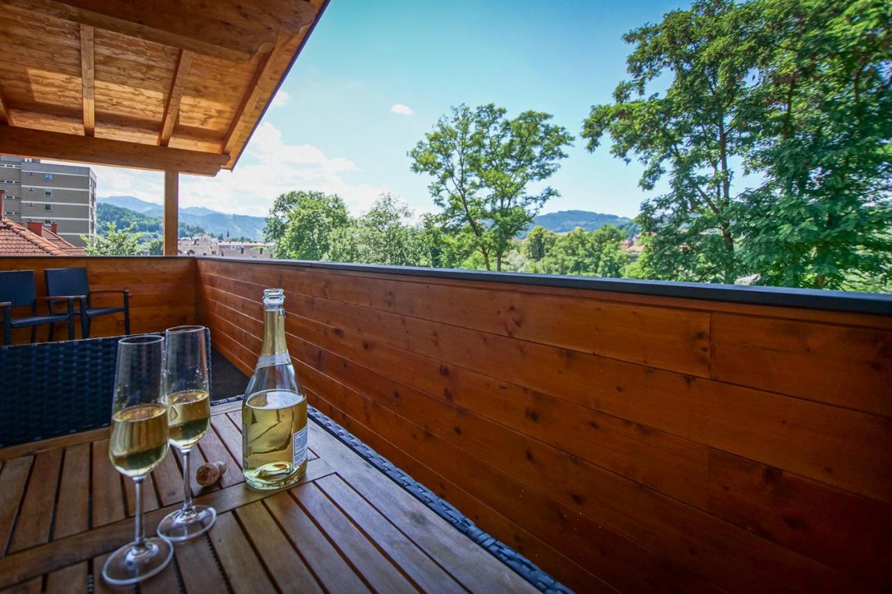 레오벤 Auszeit Steiraland Penthouse 9 Mit Grossen Balkon Und Parkplatz 아파트 외부 사진